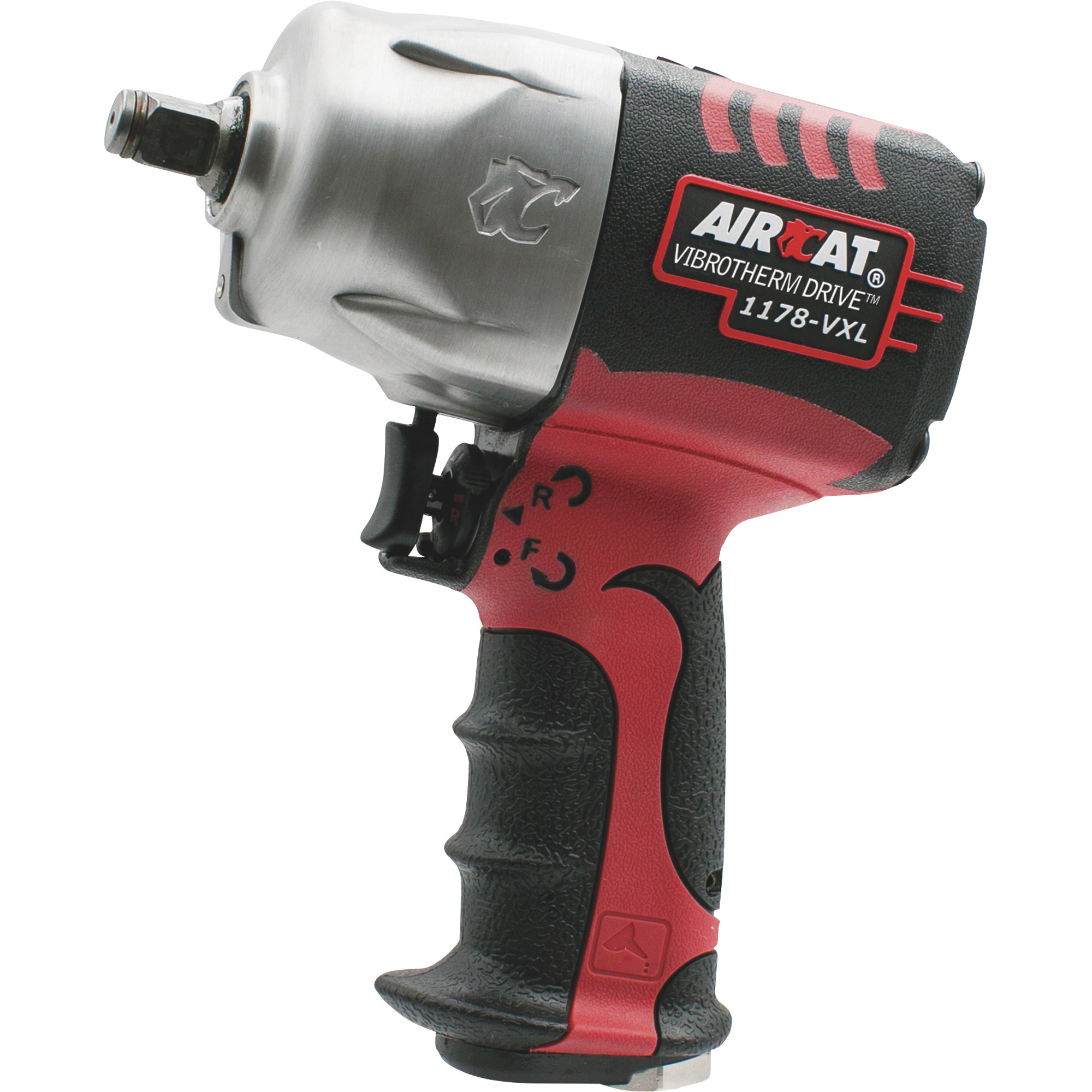 AIRCAT Vibrotherm Drive Composite Air Impact Wrench, 1/2in. Drive, 1300ft./lbs. Torque, Model# 1178-VXL